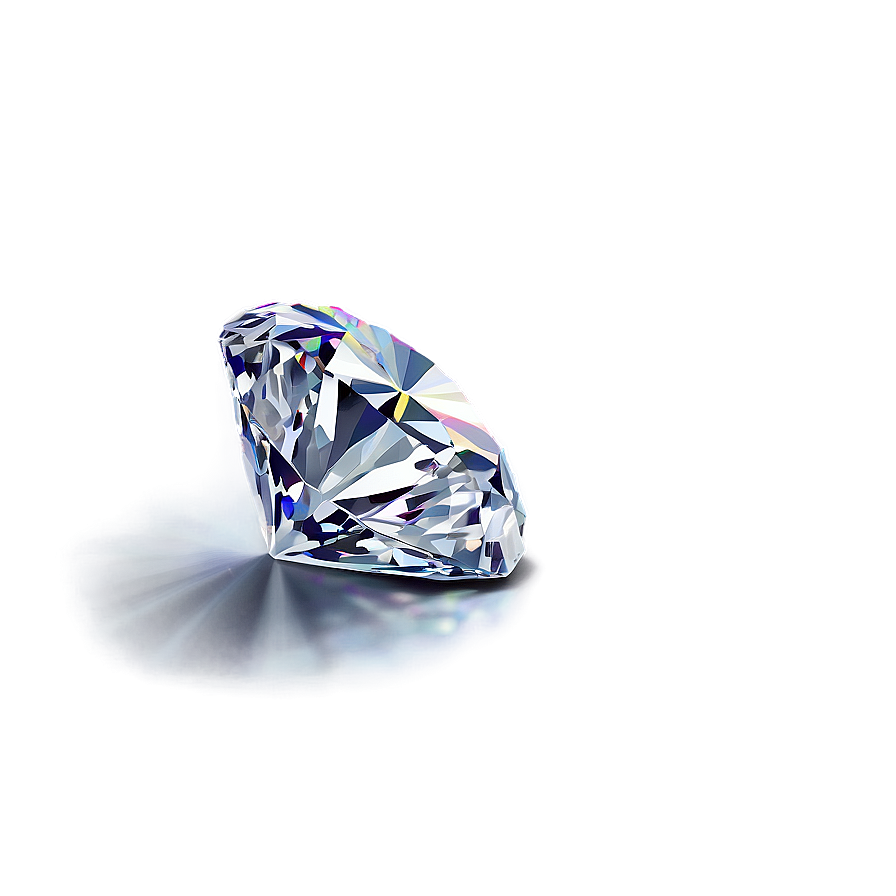 Diamond With Light Reflection Png 98 PNG