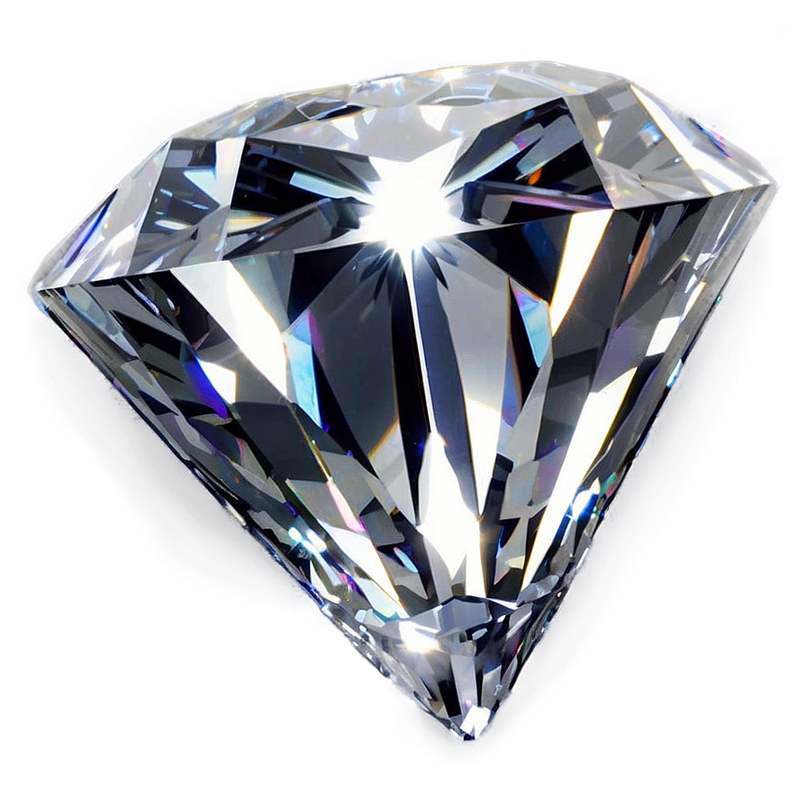 Diamond With Light Reflection Png Qcf18 PNG