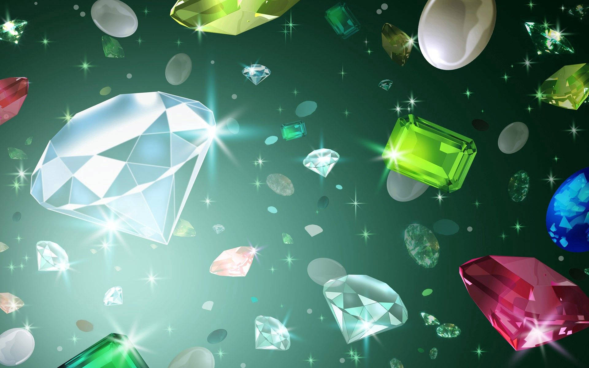 "Shine brightly with these exquisite diamonds!" Wallpaper