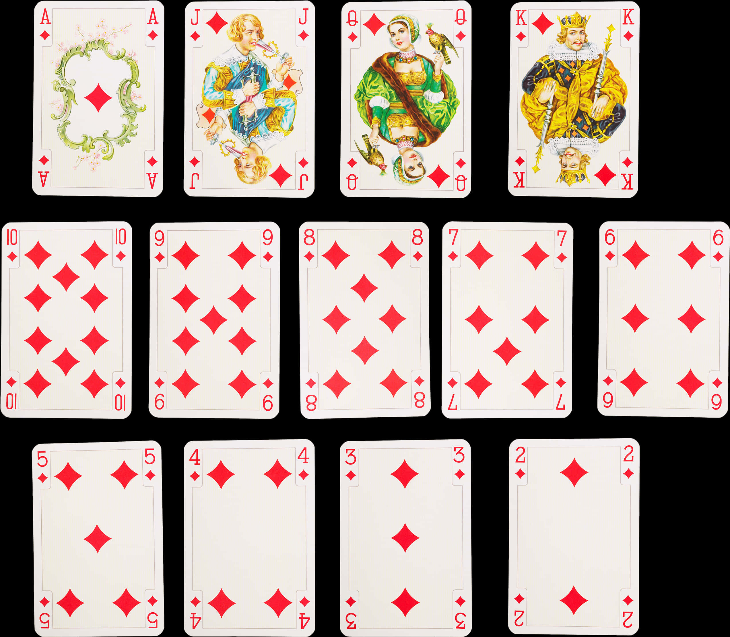 Diamonds Suit Playing Cards PNG