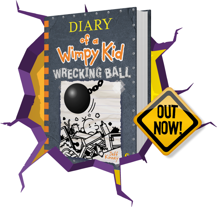 Diaryofa Wimpy Kid Wrecking Ball Book PNG