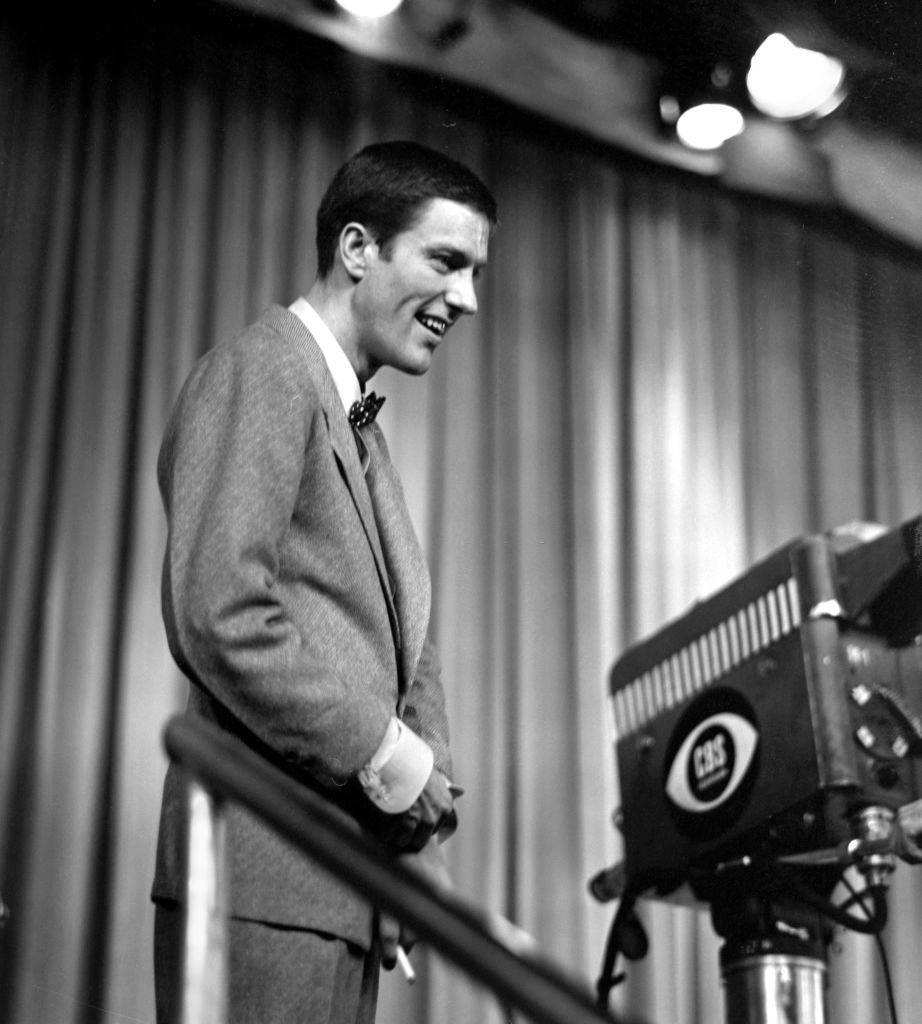 Dick Van Dyke Watching A Live Telecast Background