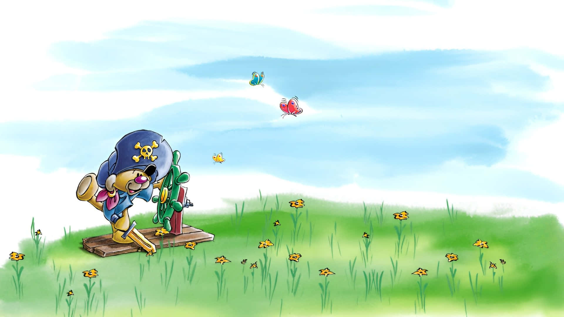 Aventura Pirata De Diddl Fondo de pantalla