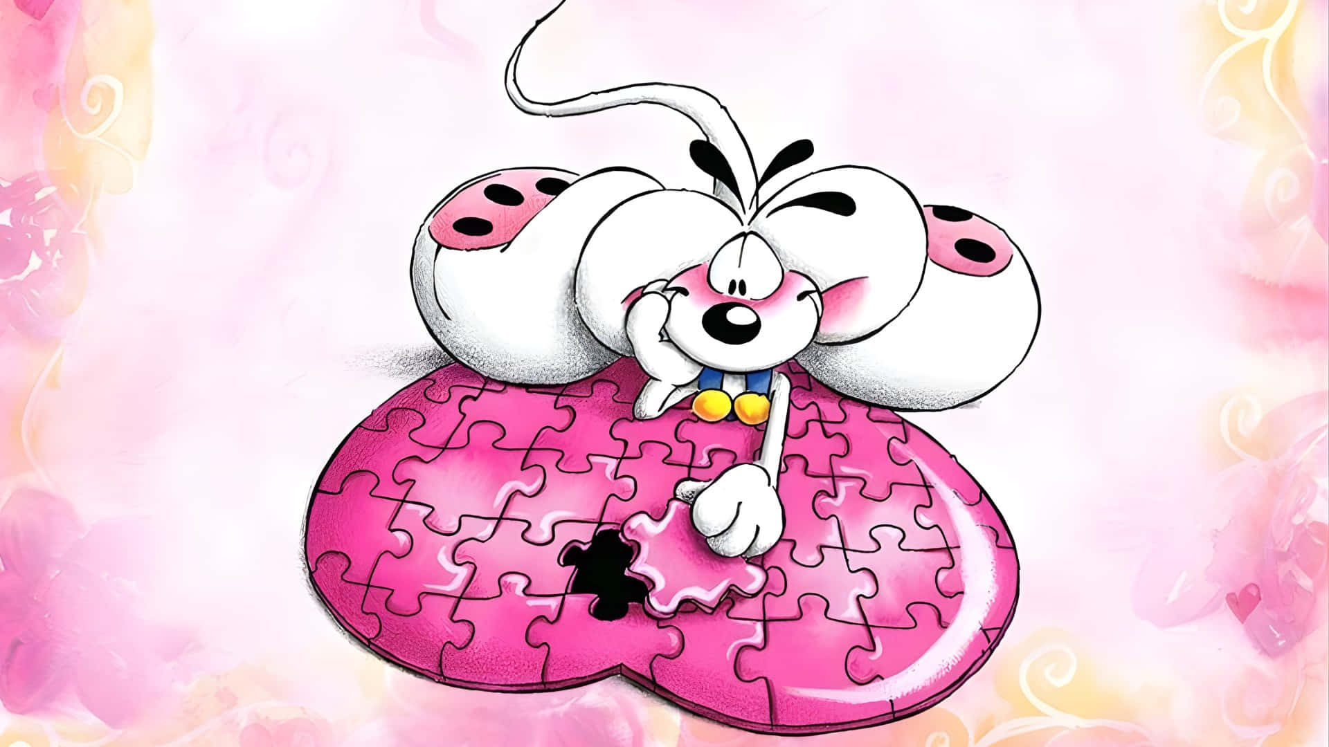 Corazón De Rompecabezas Diddl Fondo de pantalla