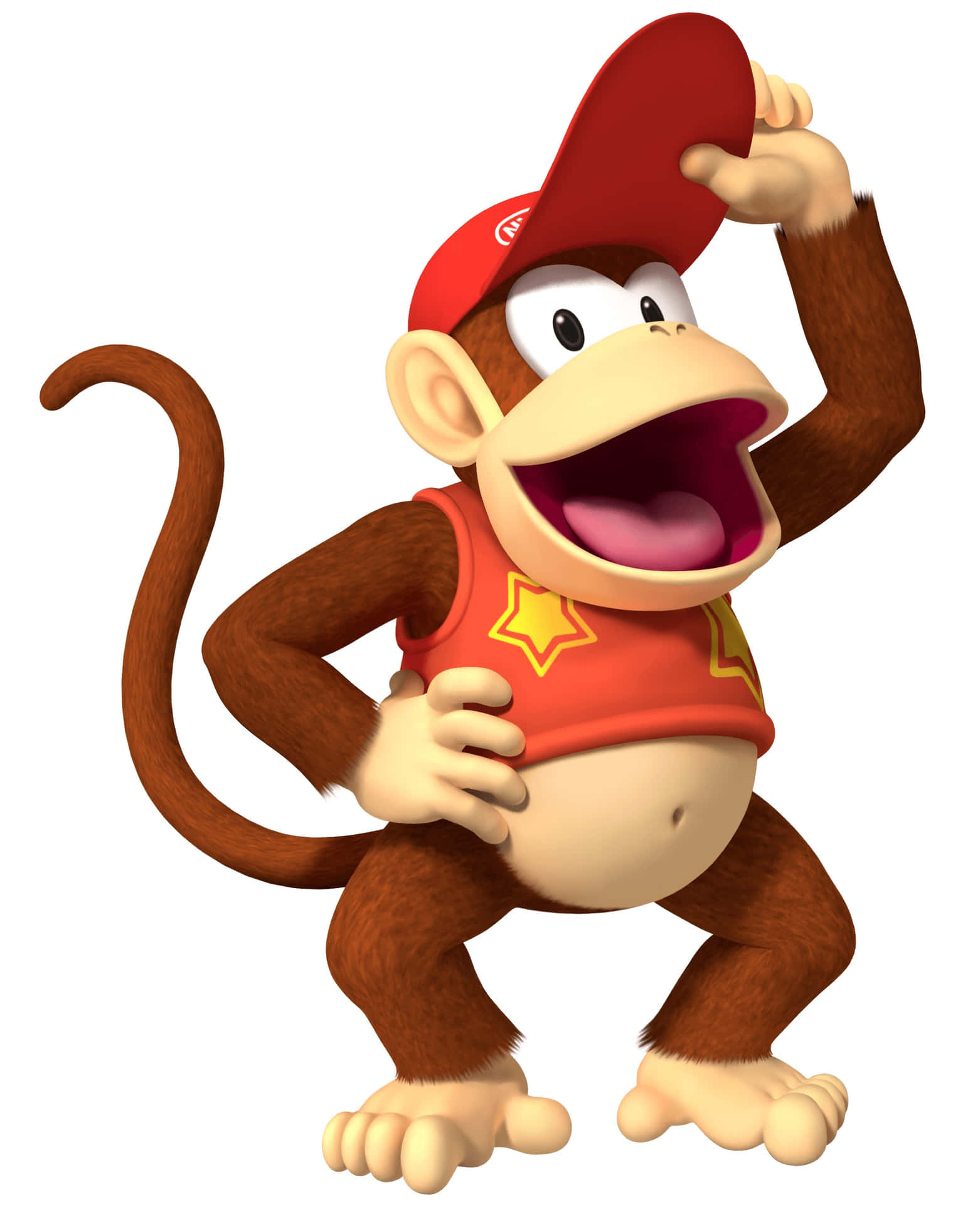 Leikkisä Diddy Kong Korkearesoluutioisessa Taustakuvassa Taustakuva