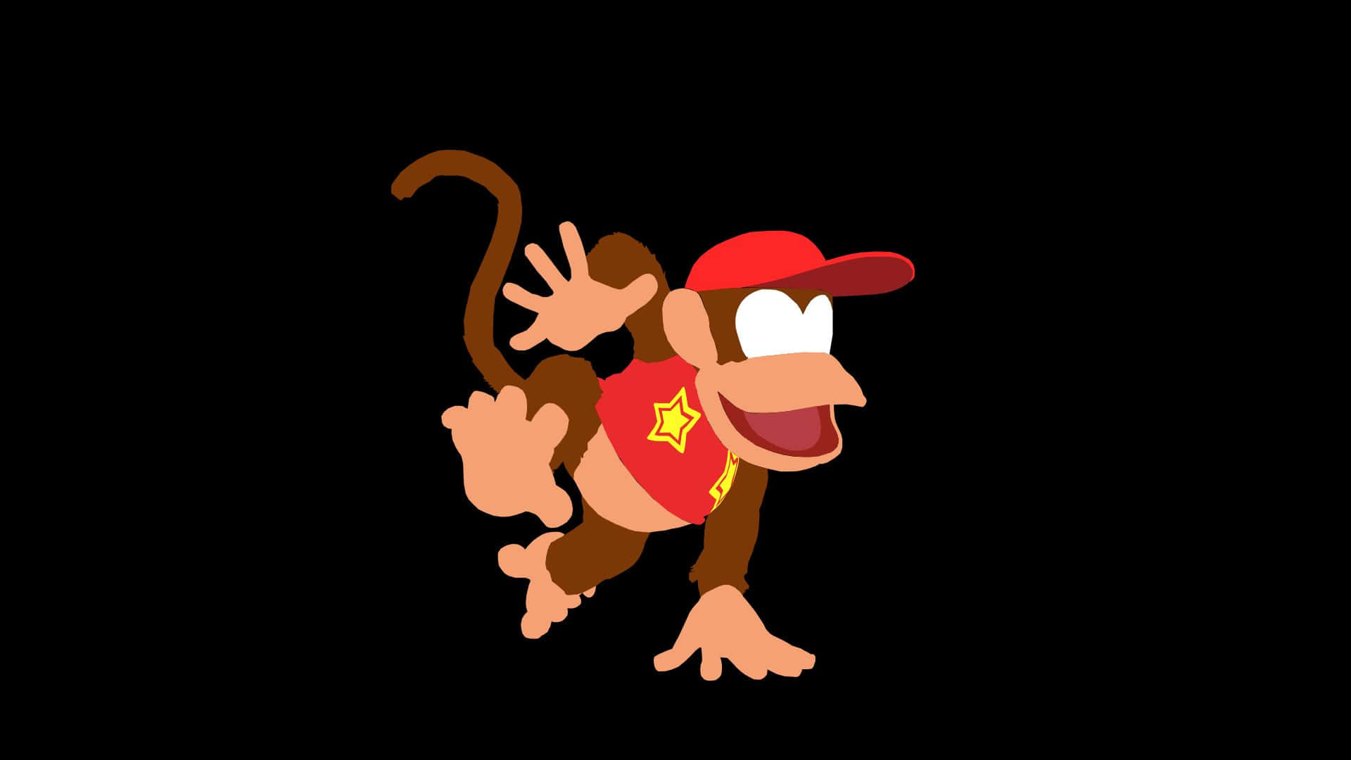 Diddy Kong Toiminnassa Jännittävällä Seikkailulla Taustakuva