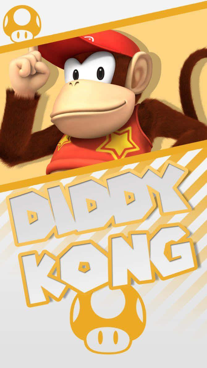 "Diddy Kong: The Lovable Sidekick in Action!" Wallpaper