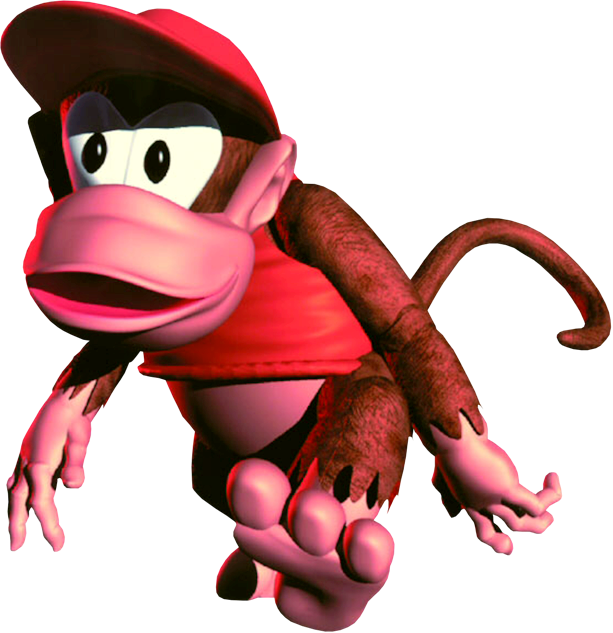 Diddy Kong Action Pose PNG