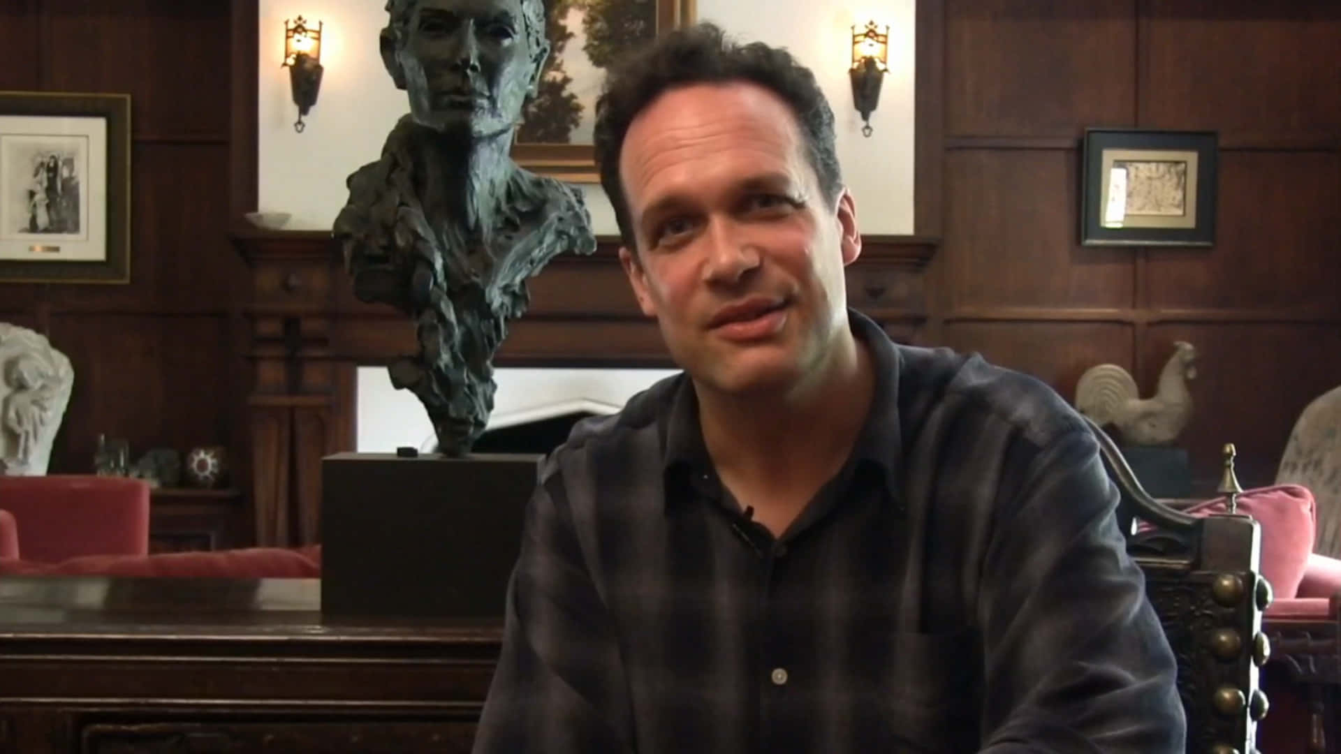 Enjoying a Laughing Moment with Diedrich Bader" Wallpaper