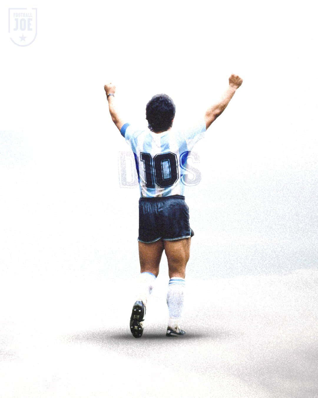 Fotografiadi Diego Maradona Numero 10 Fifa Football Sfondo