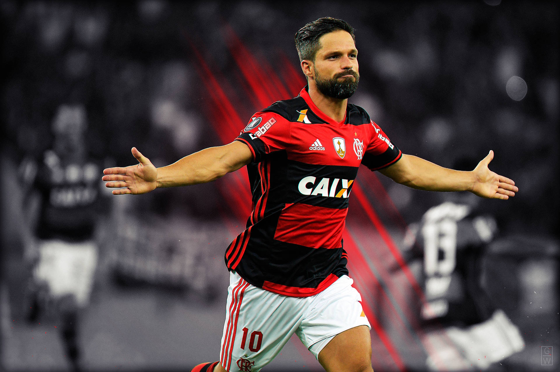 Diego Ribas Flamengo Fc (som Datorskärms- Eller Mobilbakgrundsbild): Wallpaper
