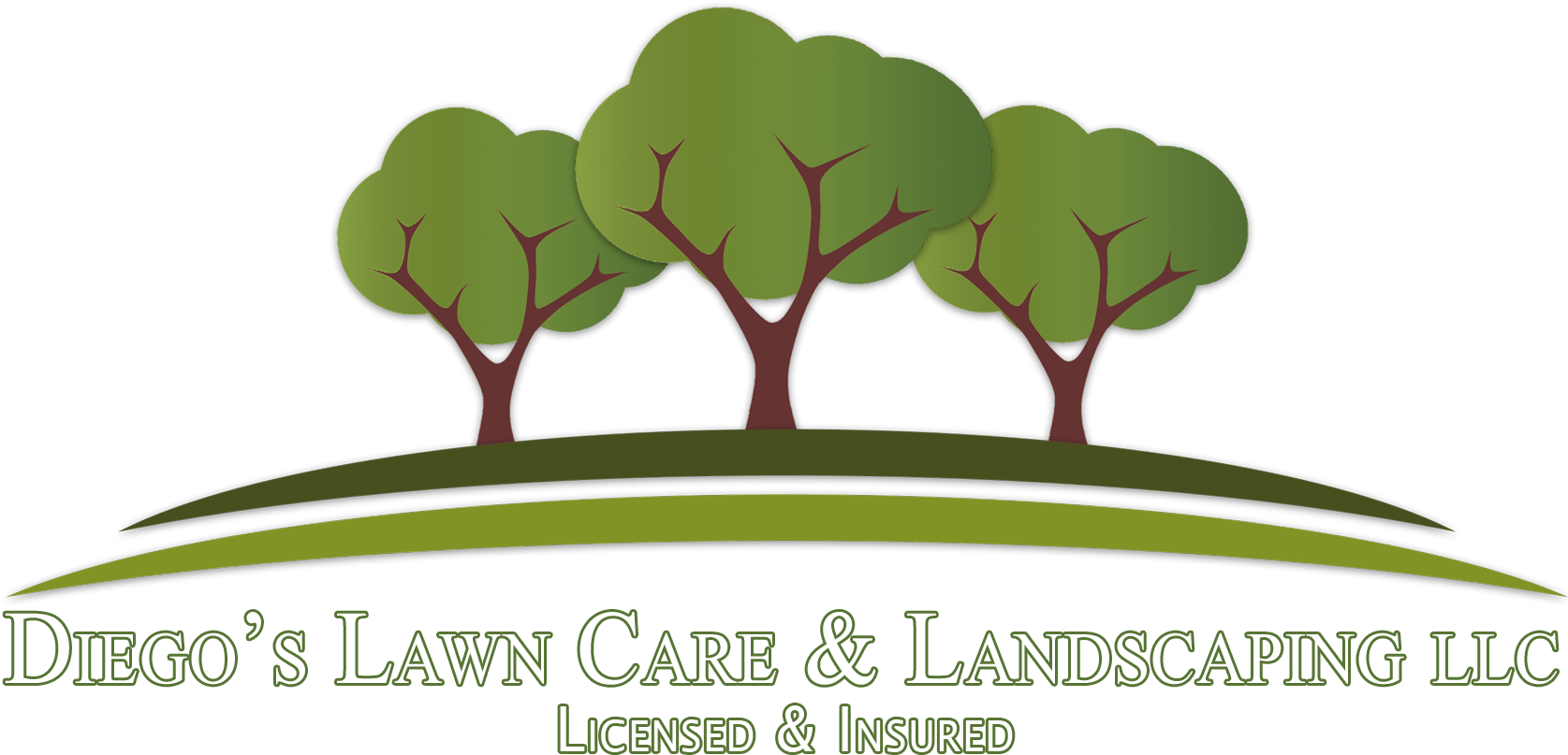 Diegos Lawn Care Landscaping Logo PNG