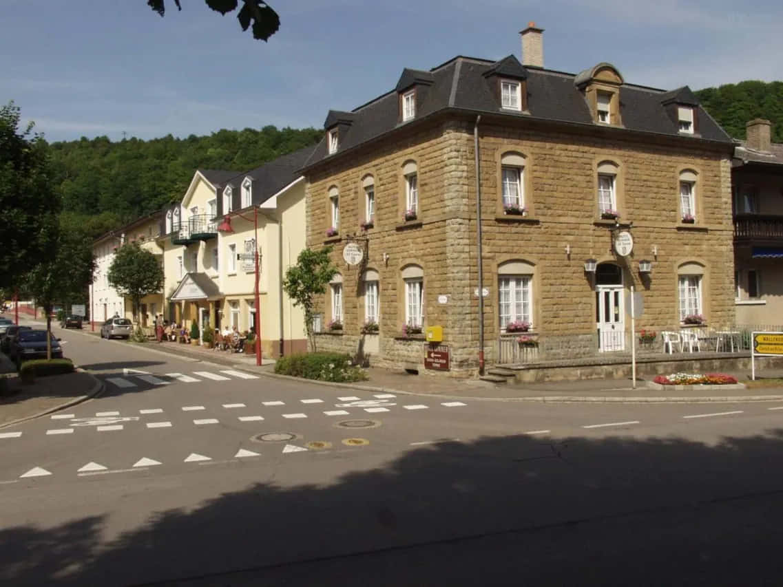 Diekirch Town Street View Luxembourg Wallpaper