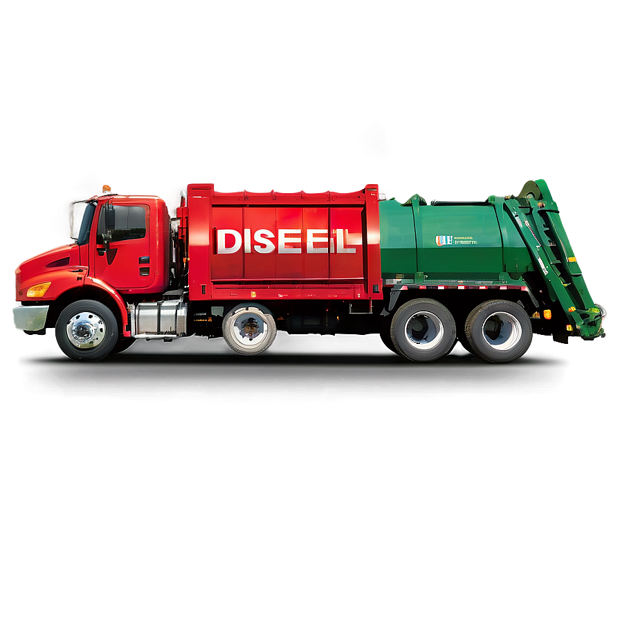 Diesel Garbage Truck Png 06202024 PNG