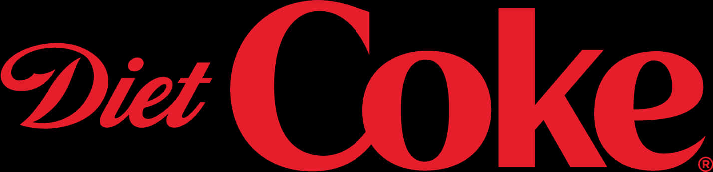 Diet Coke Logo Black Background PNG