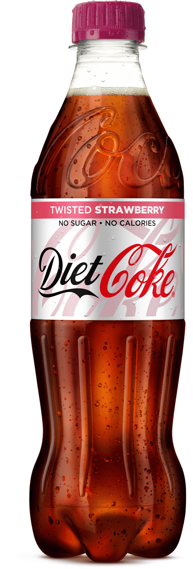 Diet Coke Twisted Strawberry Bottle PNG