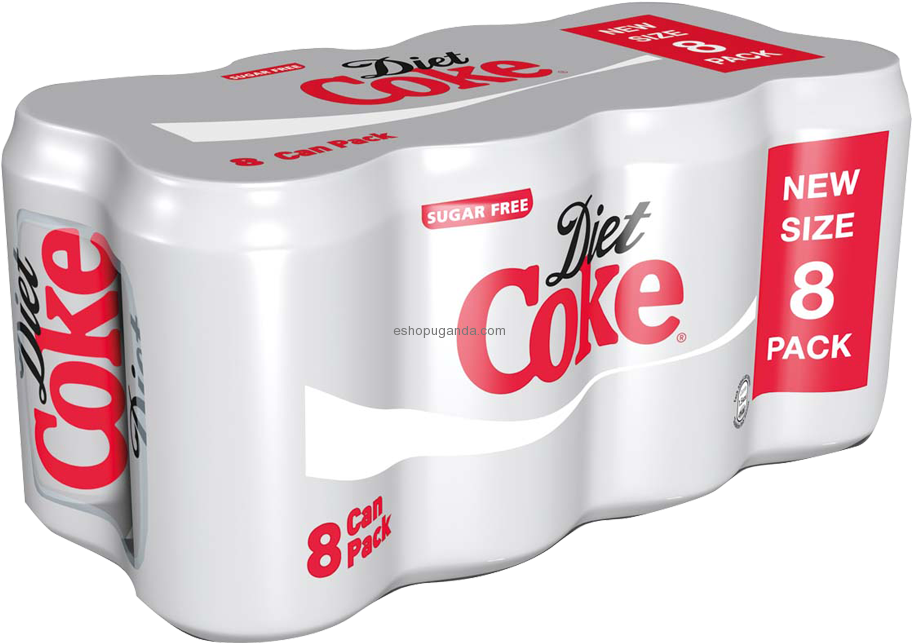 Diet Coke8 Pack Sugar Free PNG