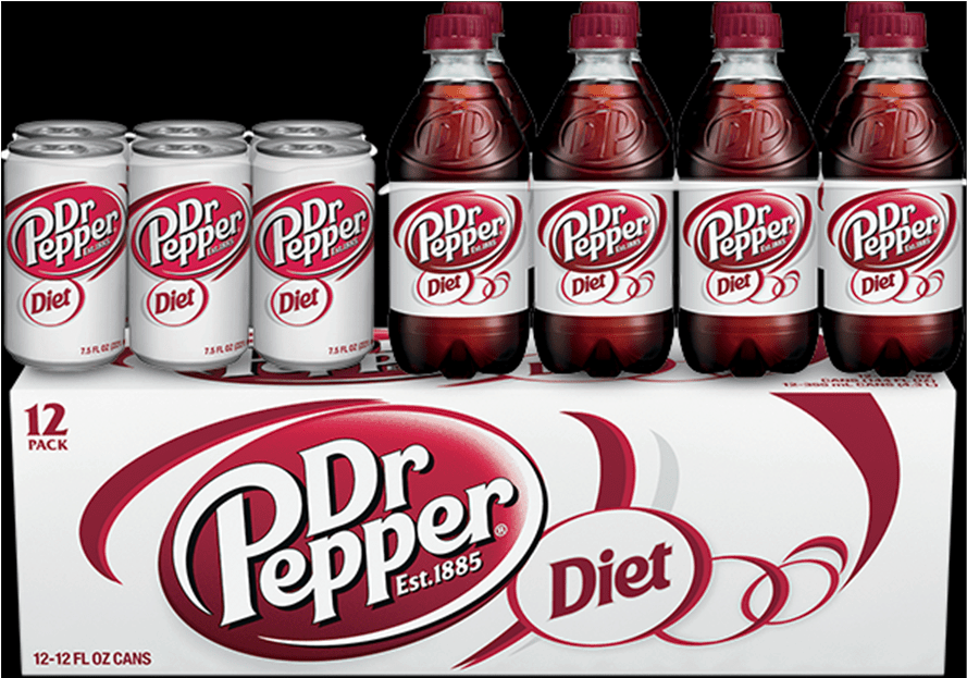 Diet Dr Pepper Canand Bottle Pack PNG