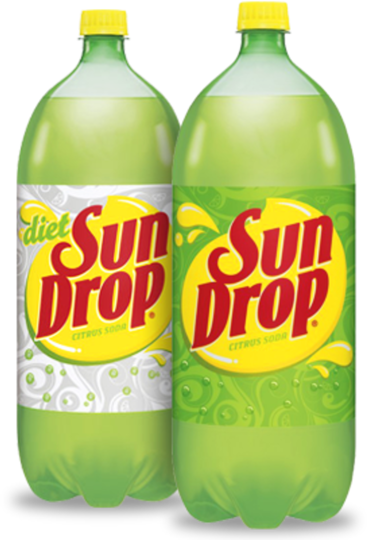 Dietand Regular Sun Drop Bottles PNG