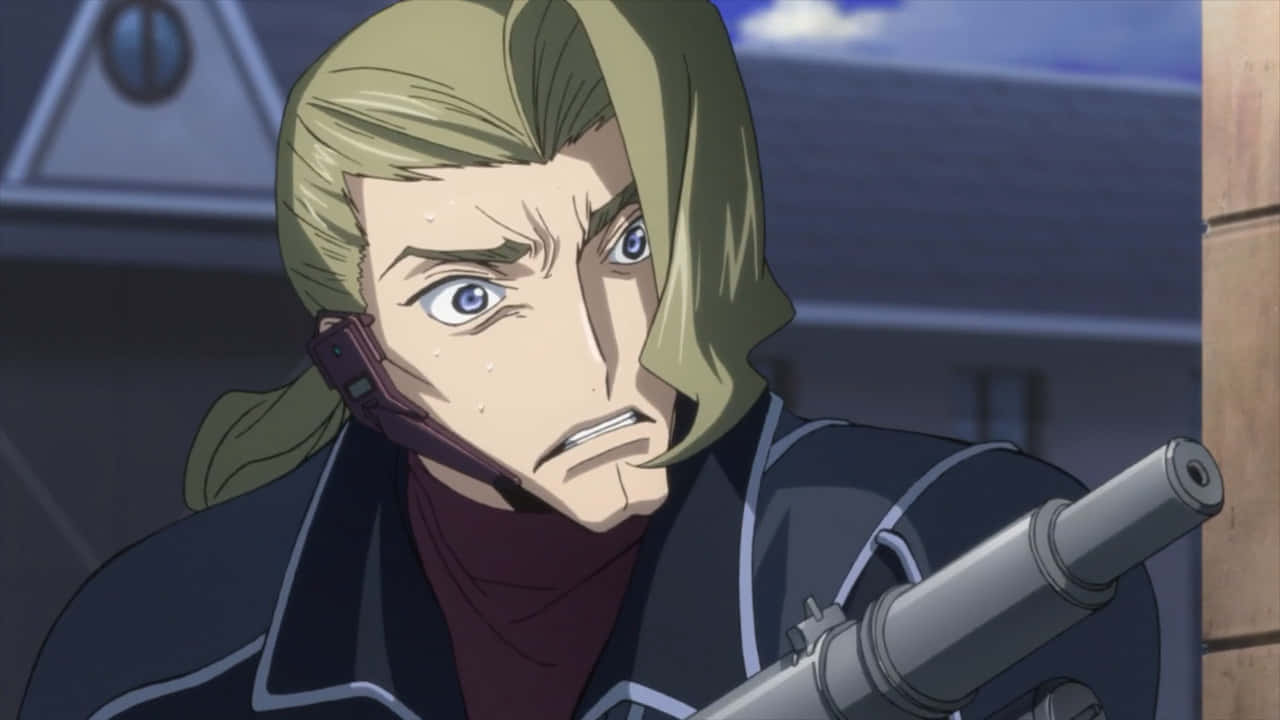 Diethard Ried, a strategist from Code Geass anime series. Wallpaper