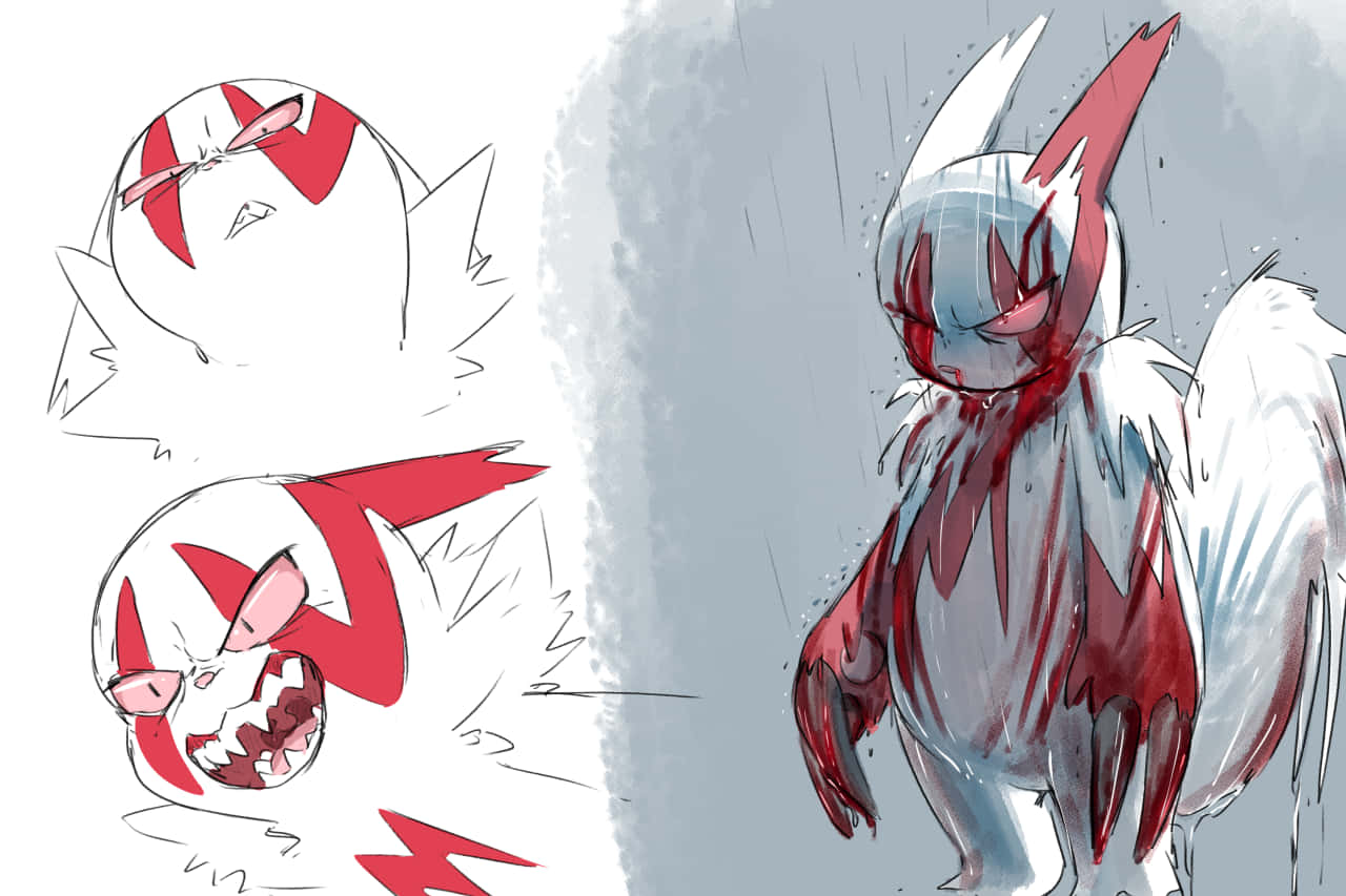 Different Emotions Of Zangoose Wallpaper