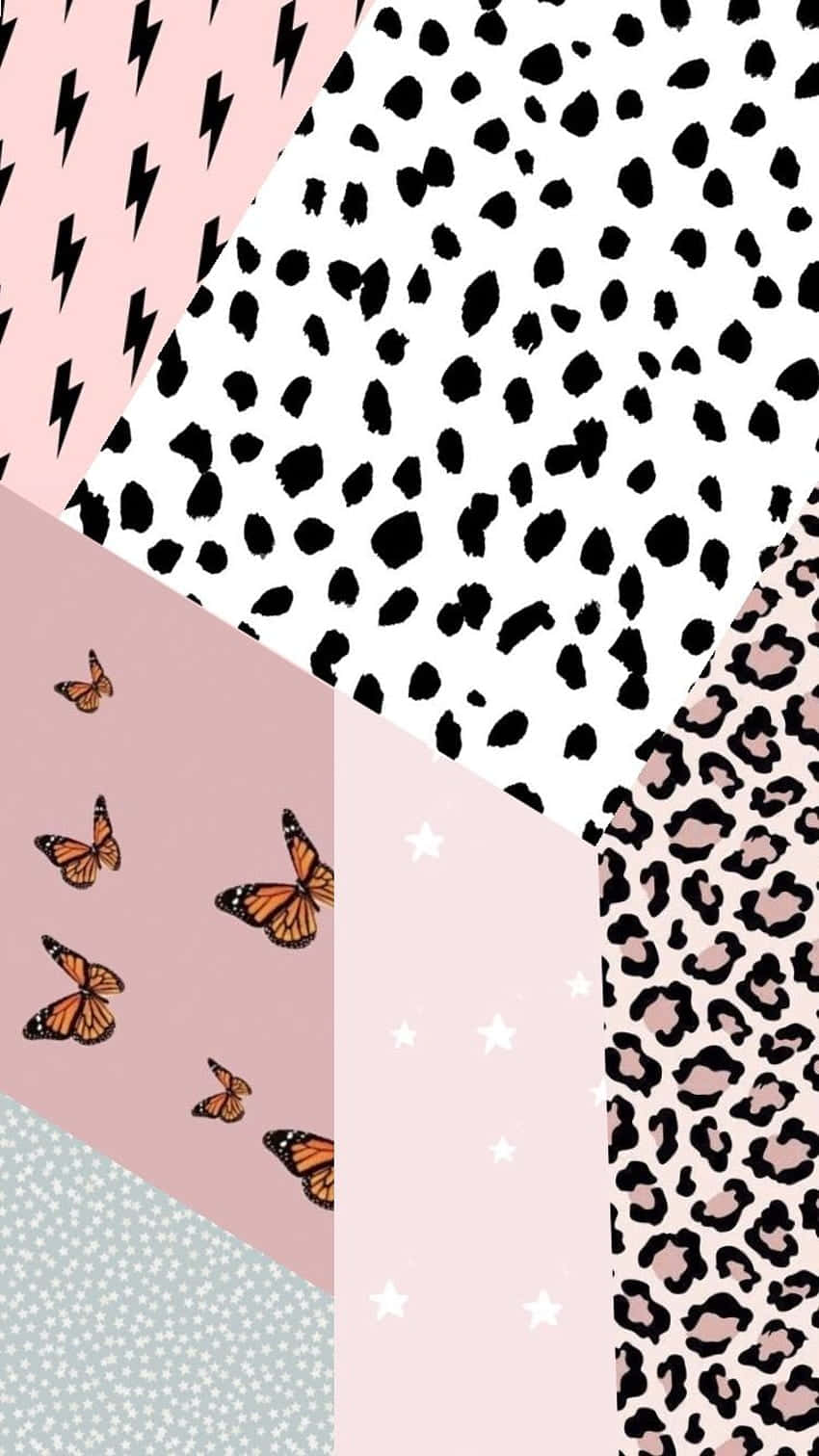 Different Patterns Cute Cheetah Print Wallpaper