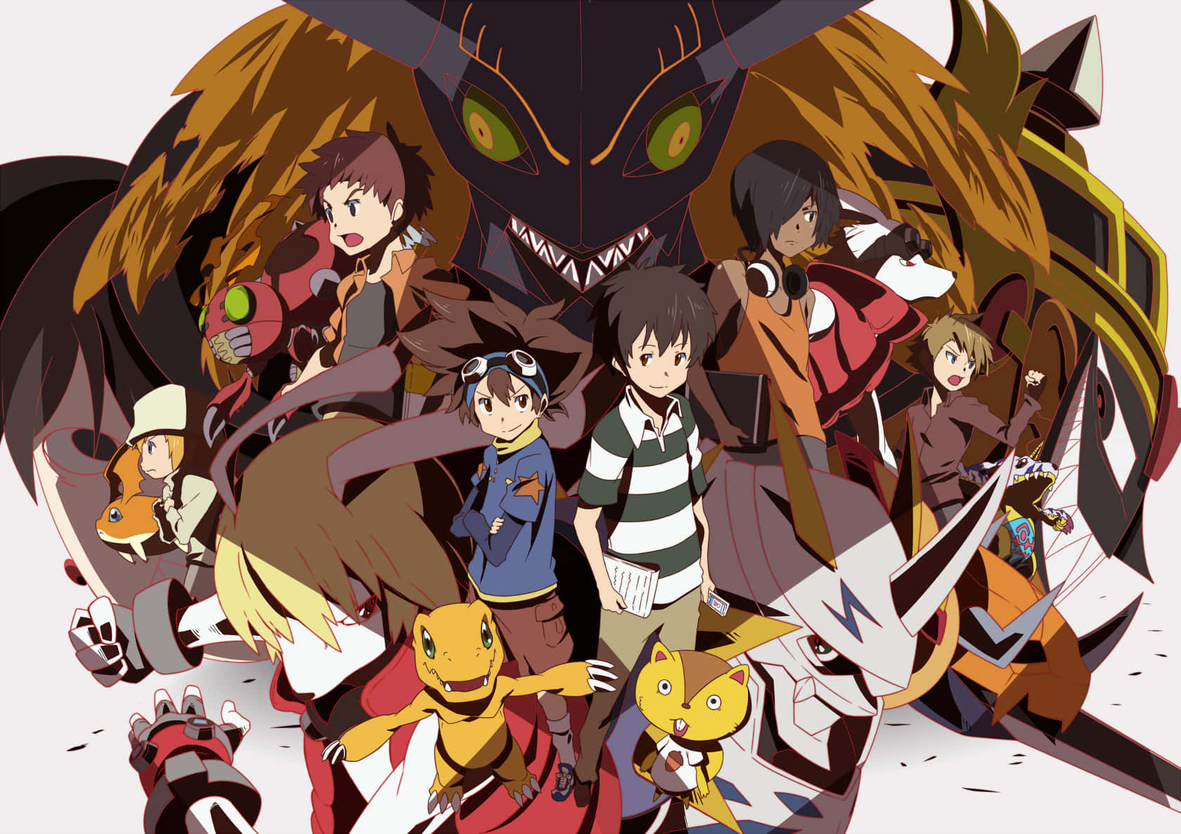 Digimon Avontuur Personages En Digimon Achtergrond