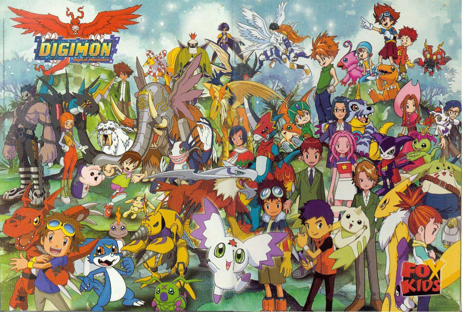 "Catch your favorite Digimon with courage and friendship!"