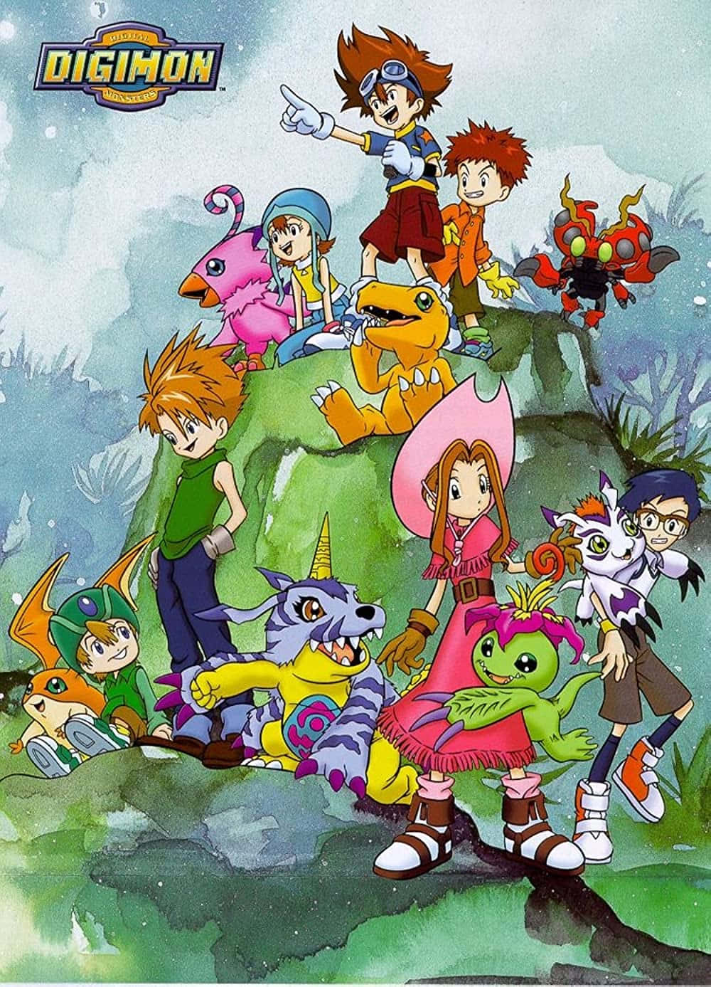 Digimonjapansk Animéaffischbild