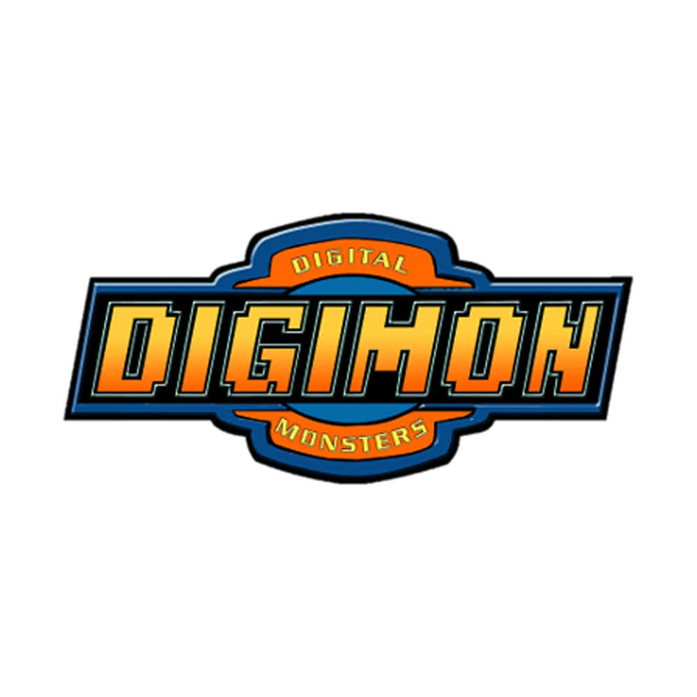 Logodos Monstros Digitais Digimon Na Imagem De Fundo Do Computador Ou Celular.