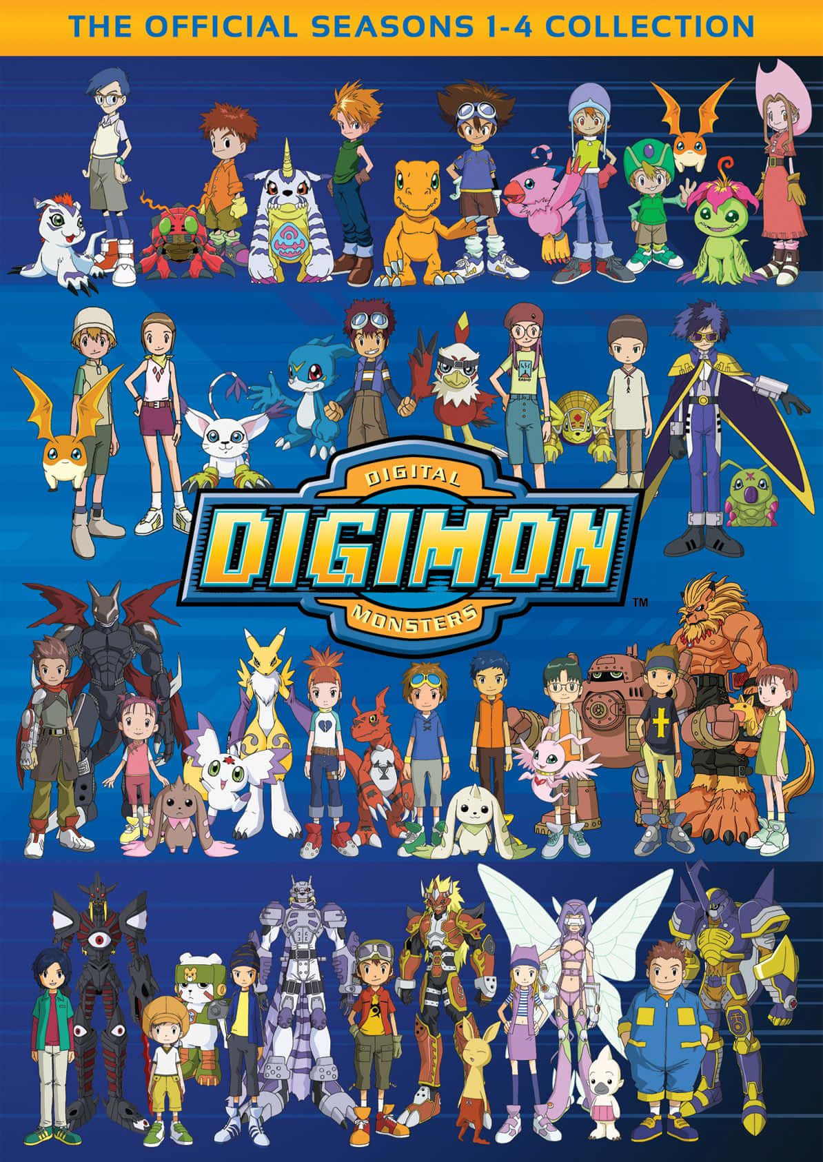 Imagende La Colección De Digimon De Las Temporadas 1 A 4.
