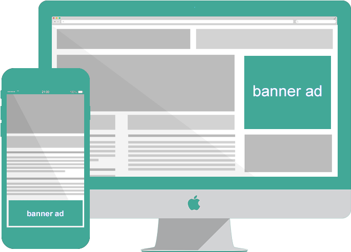 Digital Advertising Display Mockup PNG