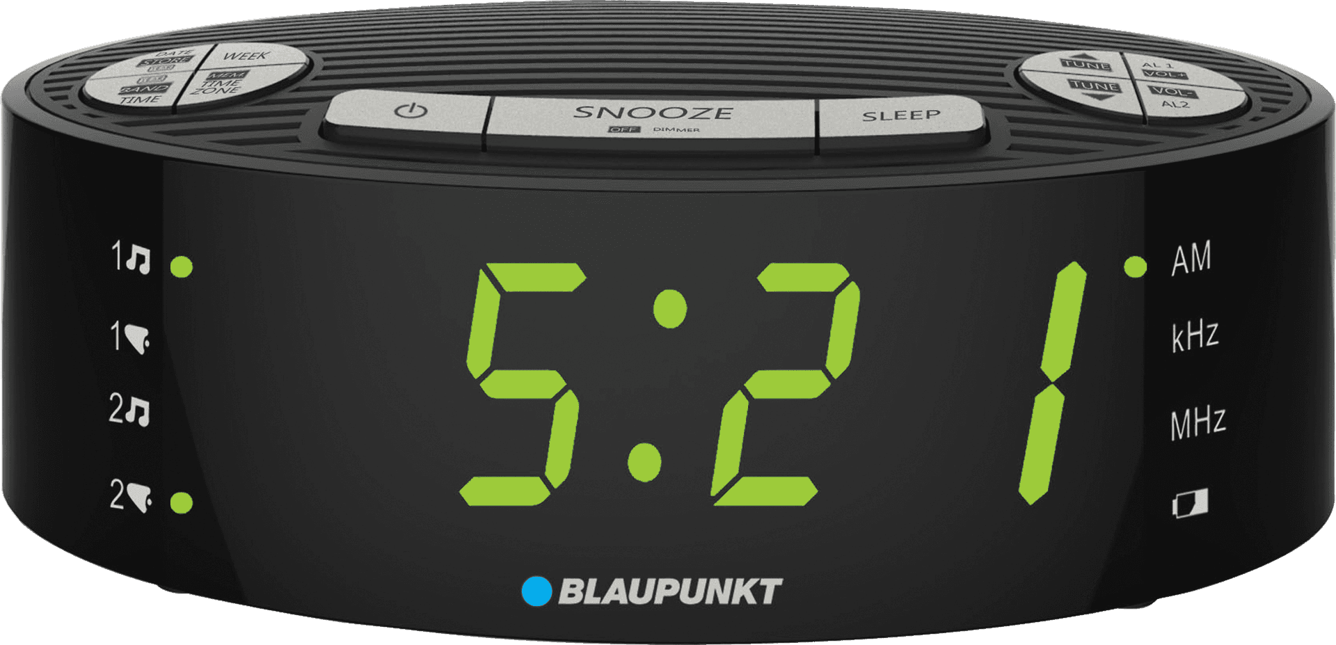 Digital Alarm Clock Display PNG