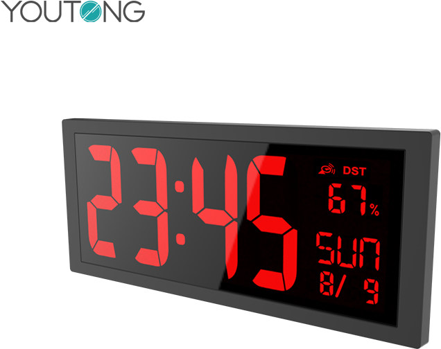 Digital Alarm Clock Display PNG