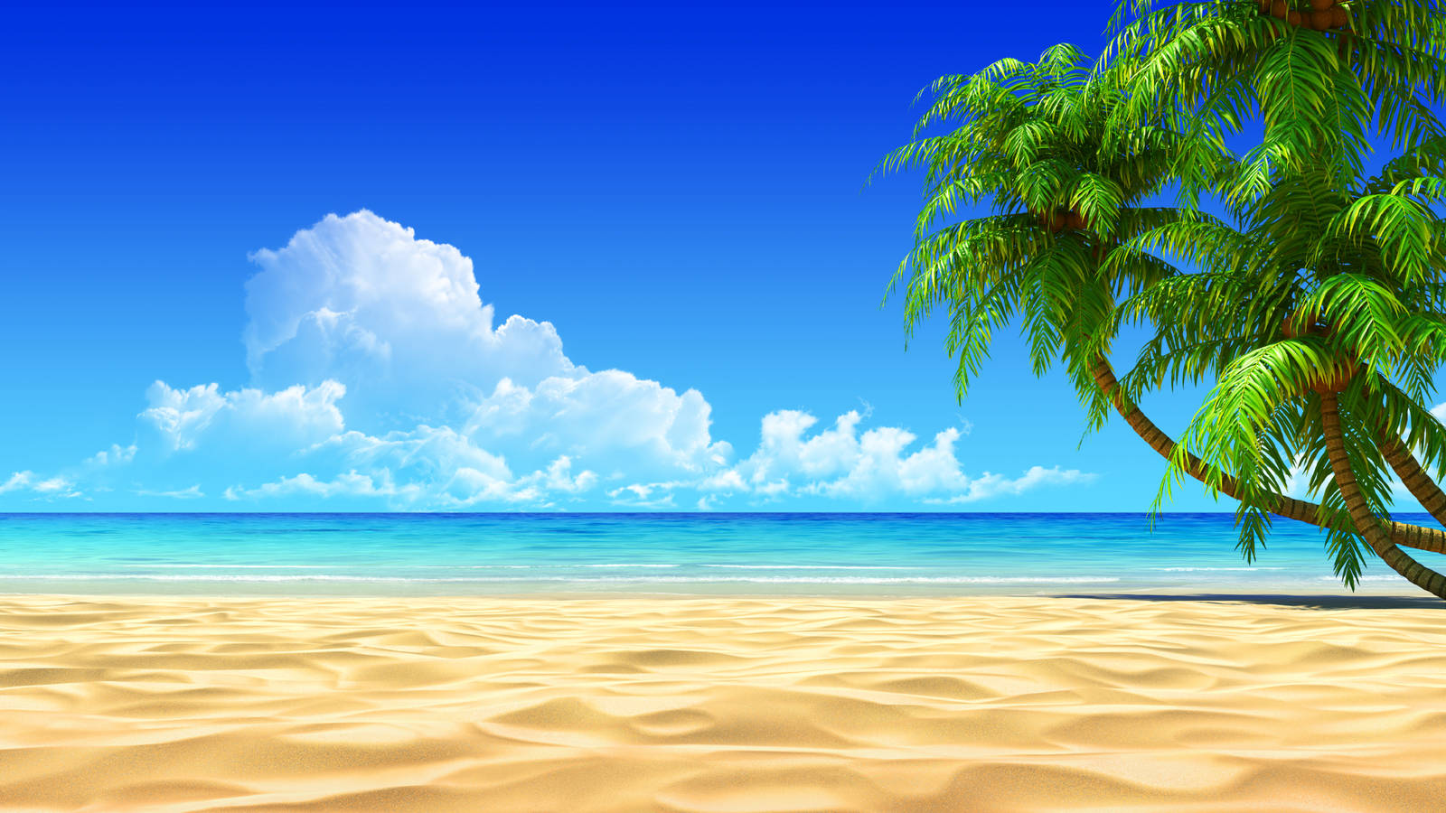 Digital Art Beach Desktop Picture