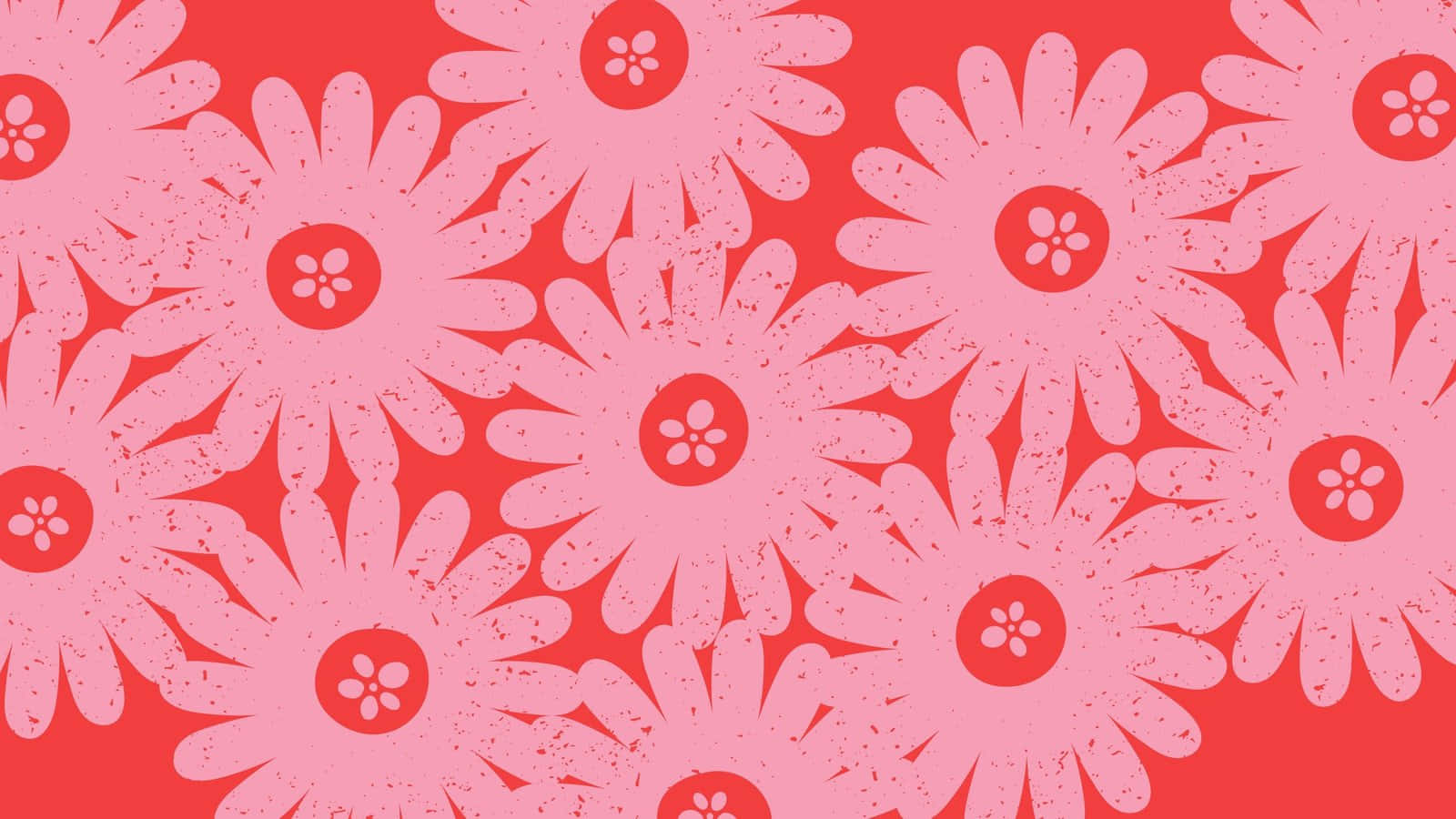 Digital Art Floral Desktop Pink Aesthetic Wallpaper