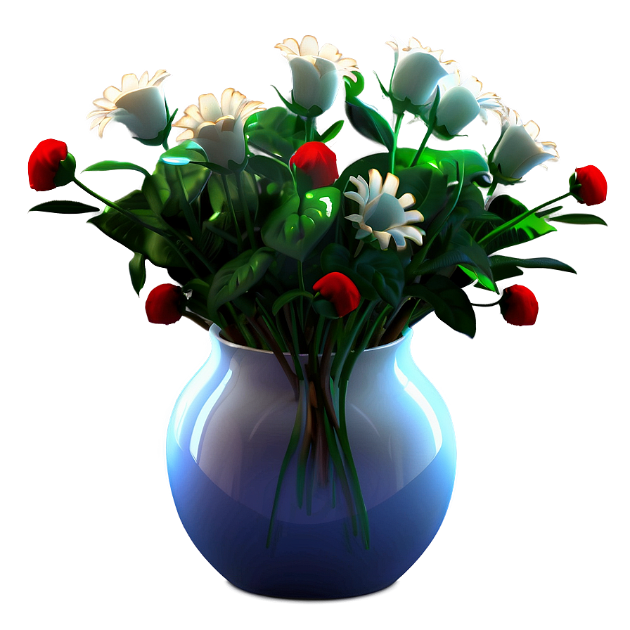 Digital Art Flower Vase Png Bht PNG