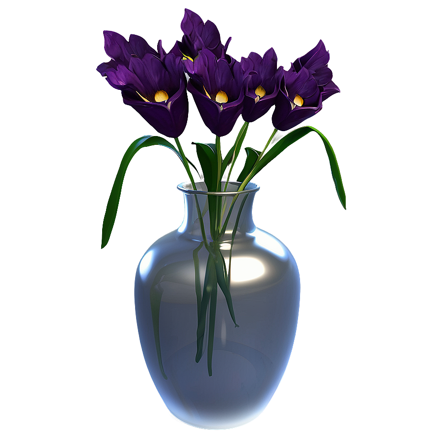 Digital Art Flower Vase Png Qno PNG