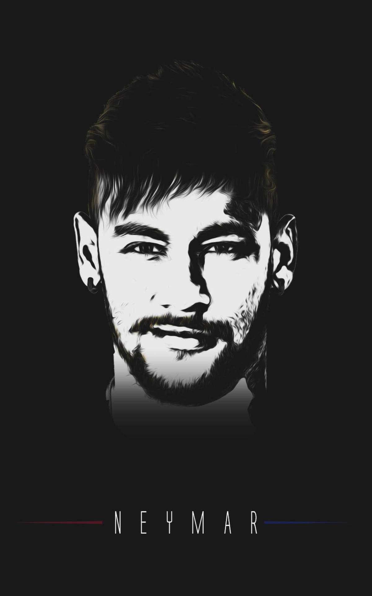 Digital Art Of Neymar Jr Wallpaper