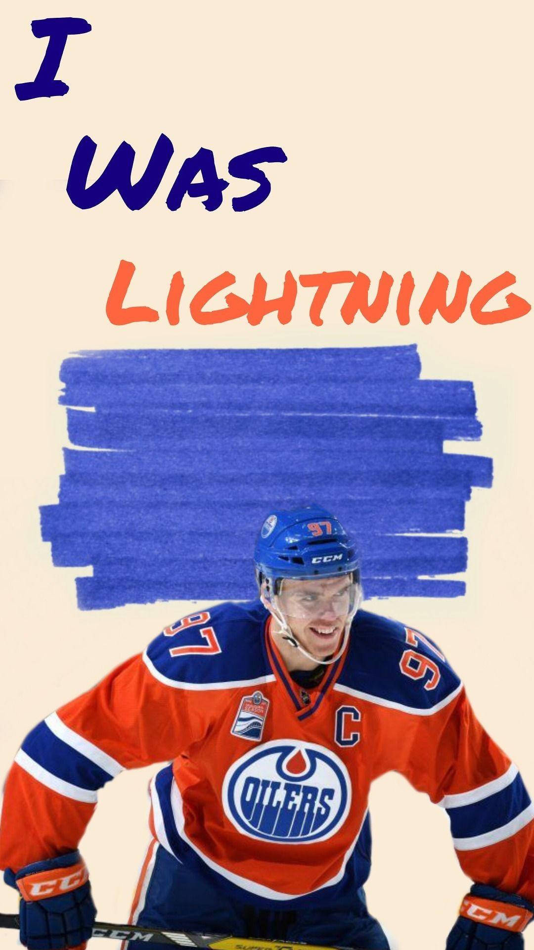 Digital kunst af NHL-spiller Connor Mcdavid Wallpaper