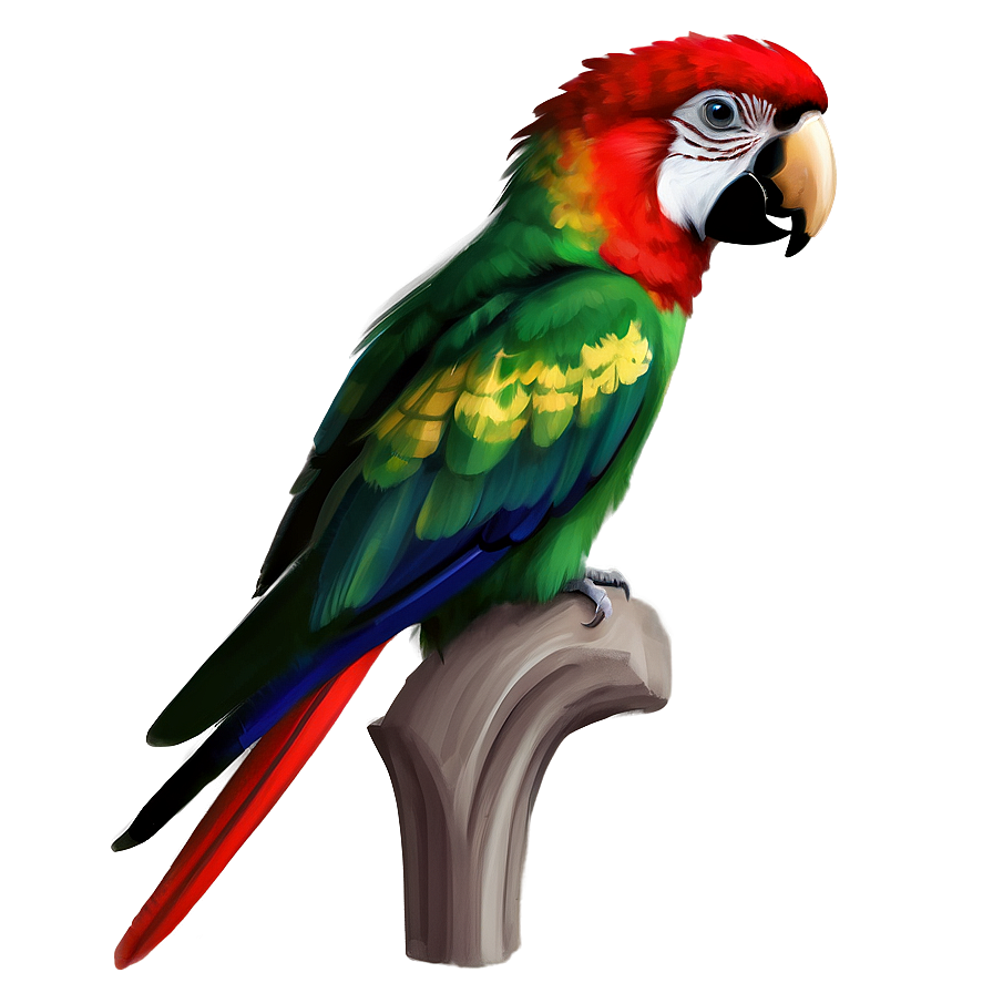 Digital Art Parrot Png 05242024 PNG