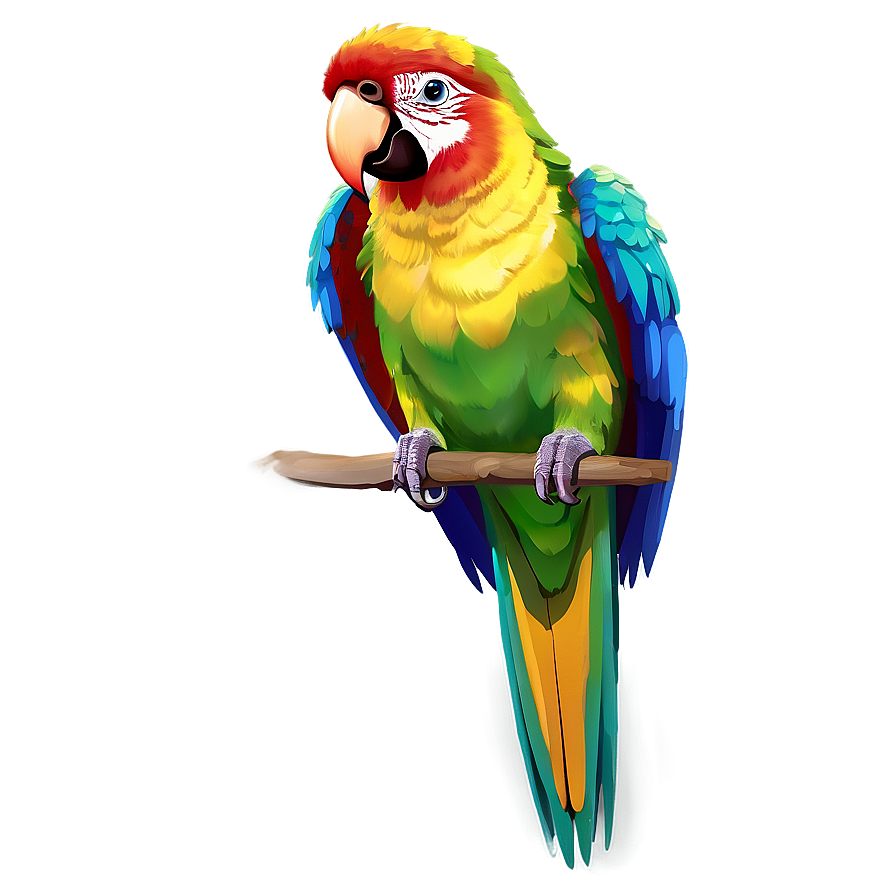 Digital Art Parrot Png Vsv48 PNG
