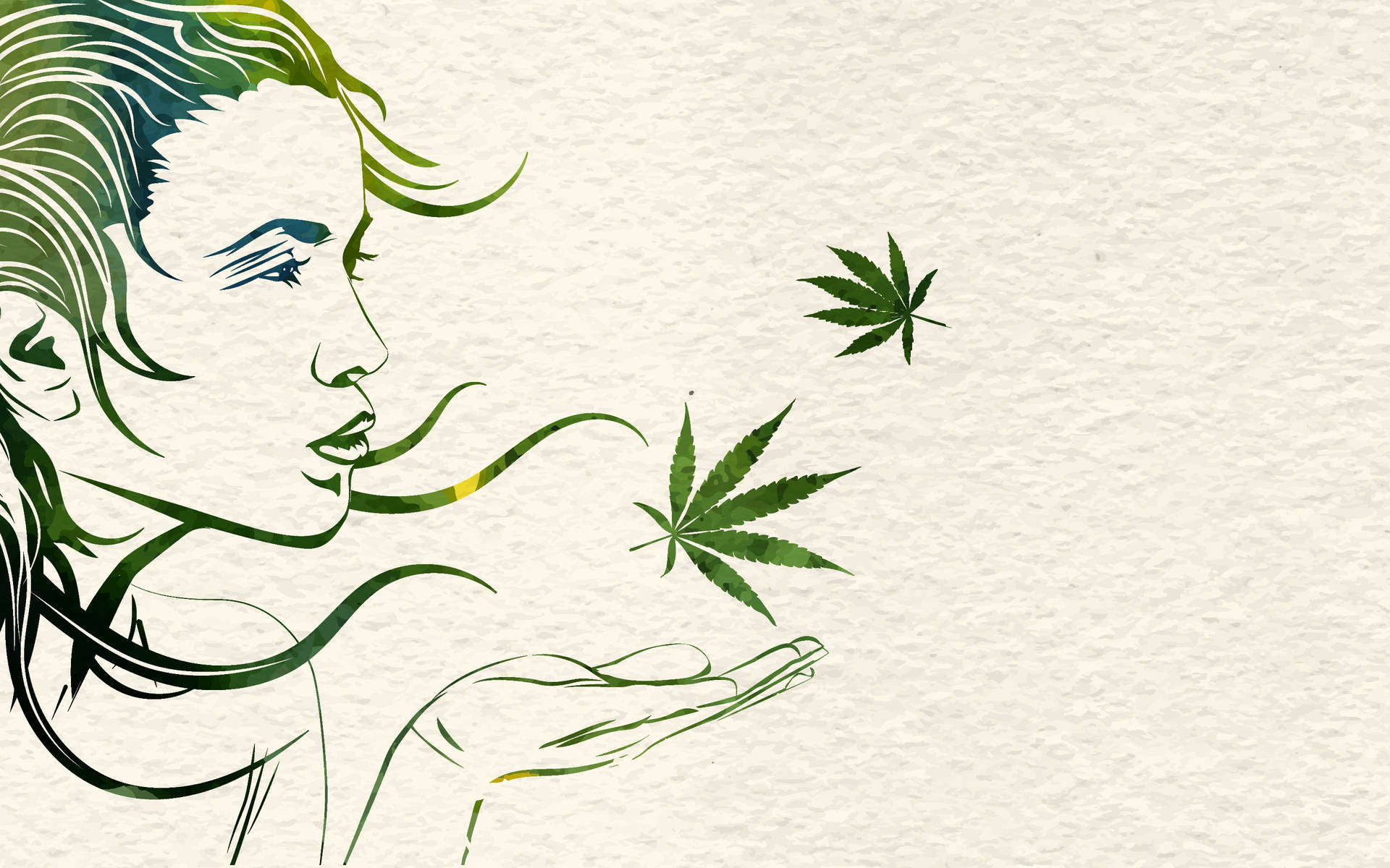 Digital Art Promo For Smoking Weed Wallpaper