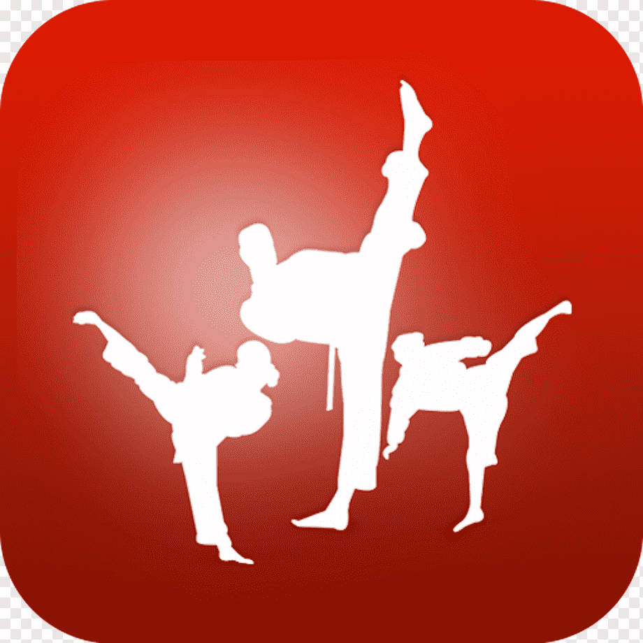 Digitalkunst rød martial arts taekwondo tapet Wallpaper