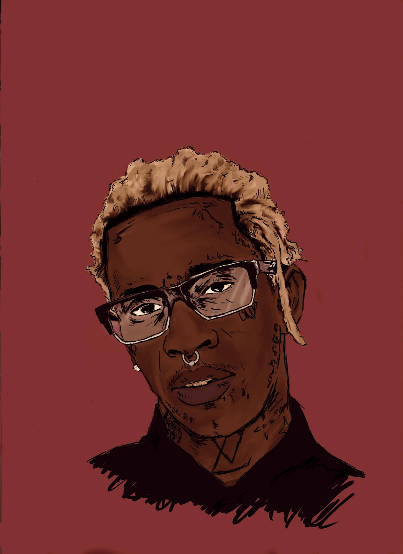 Young Thug Taking It All In Wallpaper