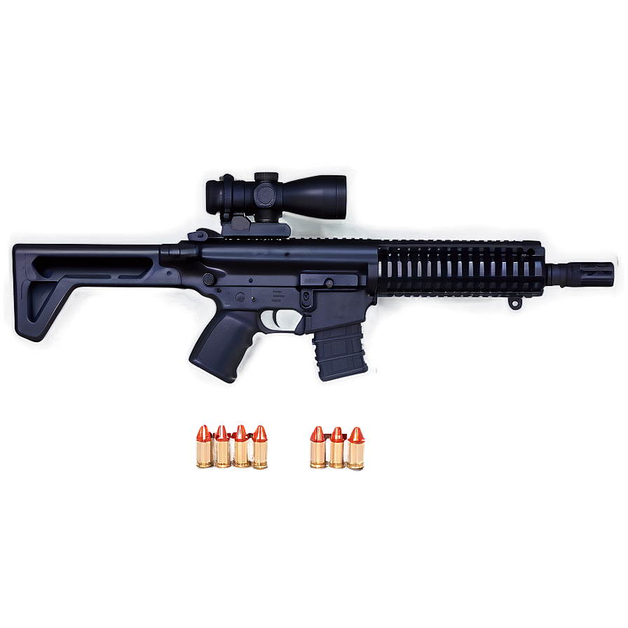 Digital Assault Rifle Image Png Glu PNG