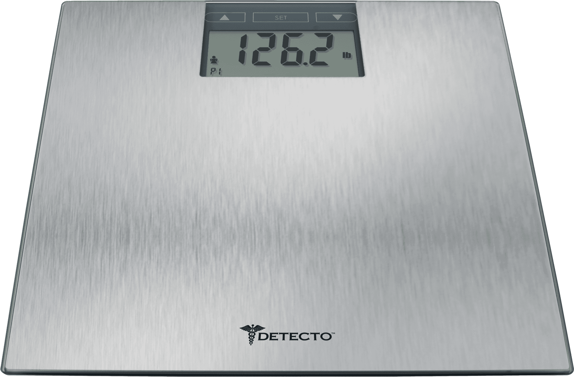 Digital Bathroom Scale Displaying Weight PNG