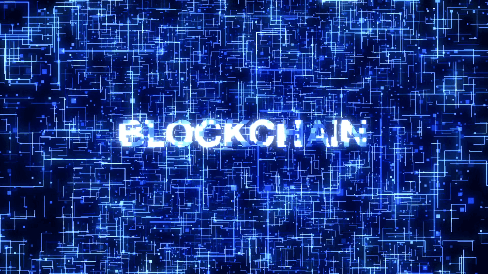 Digital Blockchain Network Background