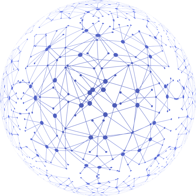 Digital Blockchain Network Globe PNG