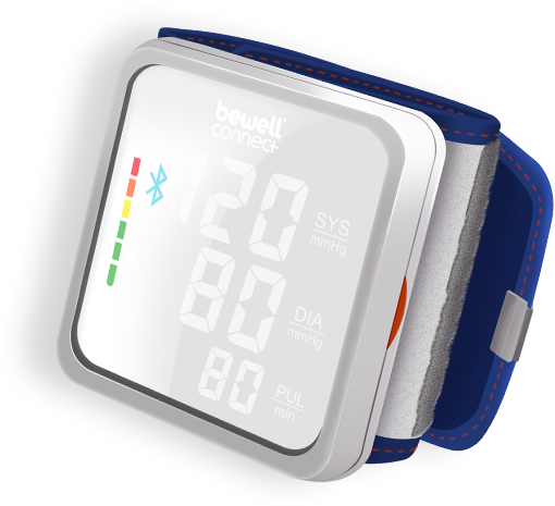 Digital Blood Pressure Monitor Display PNG